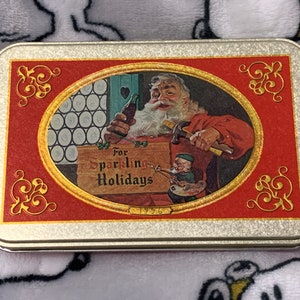 Vintage Coca Cola playing cards with tin. licensed product.