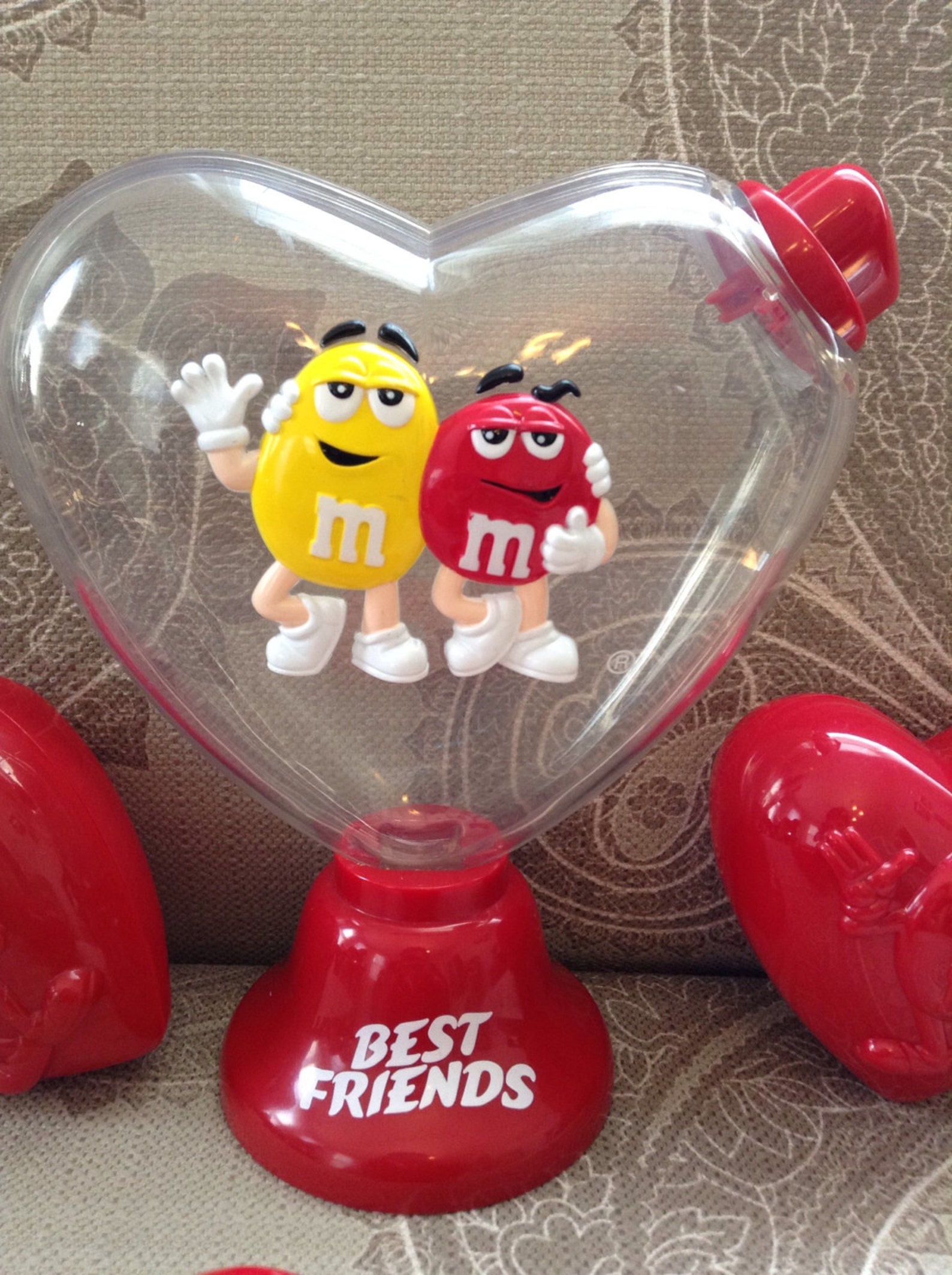 M & M's Candy Dispenser Heart Shaped Candy Dispenser Etsy