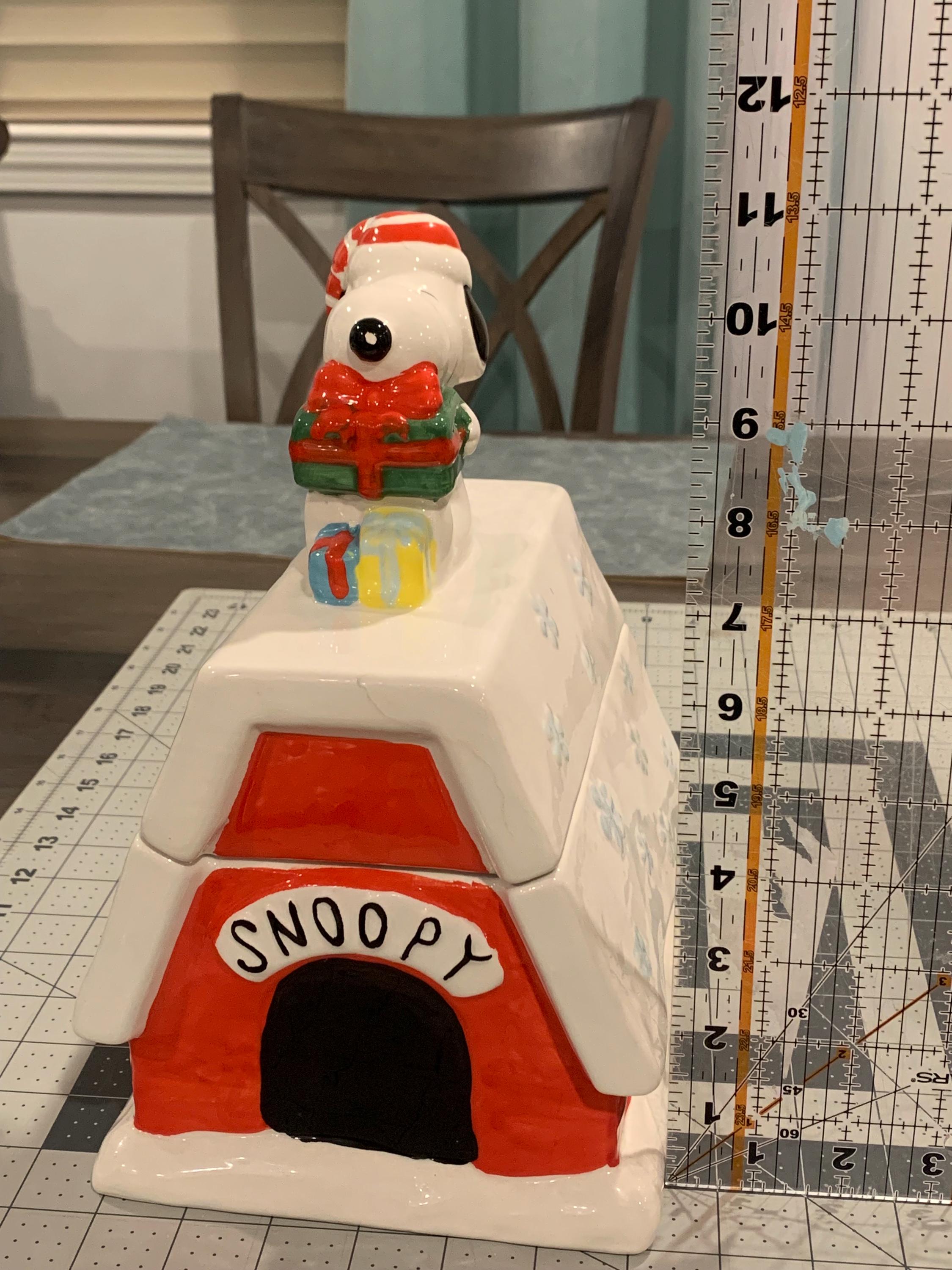 Vintage Ceramic Snoopy House - Etsy