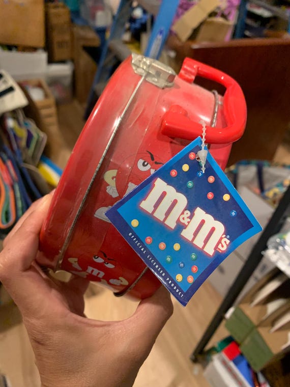 Vintage M&m's Tin Lunch Box - Red Character Design - Etsy