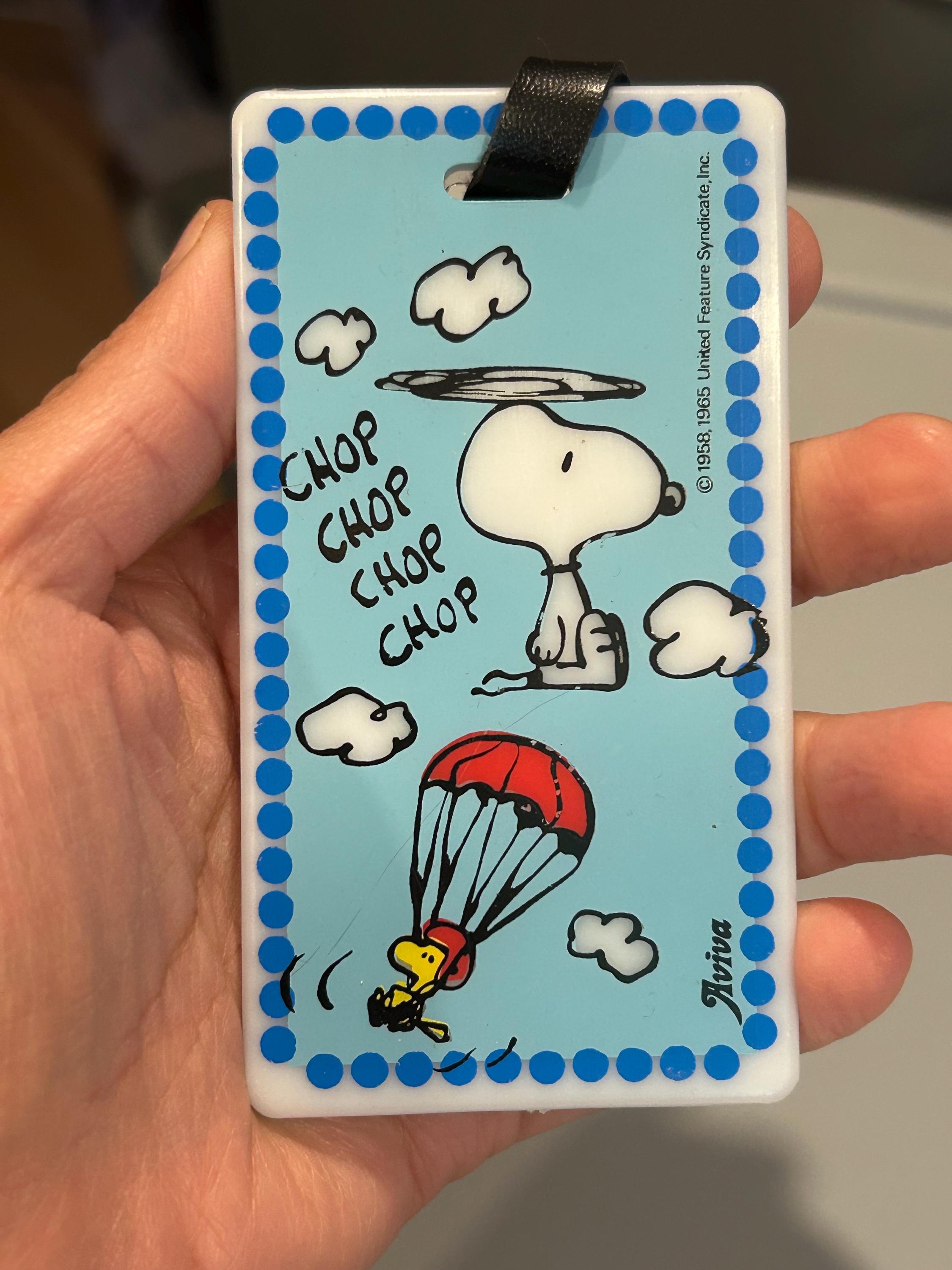 Vintage Snoopy Luggage Tag, 1950s-60s Aviva, New Old Stock - Etsy