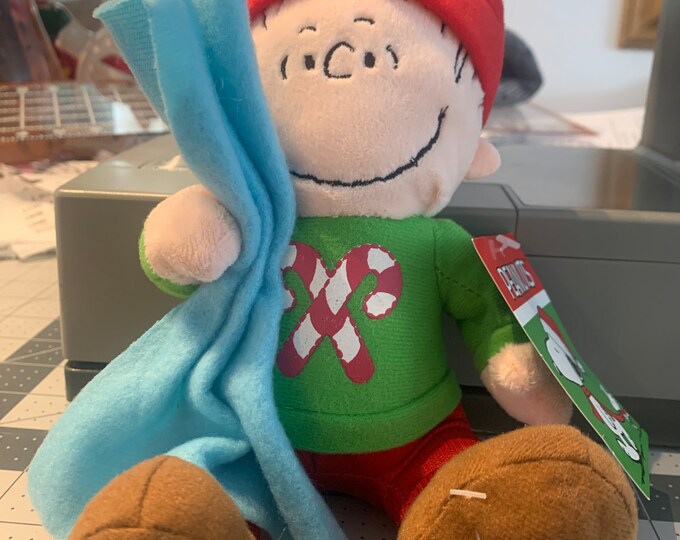 Linus 6 Plush Stuffed Animal, With Sound. Peanuts Gang, Stuffed