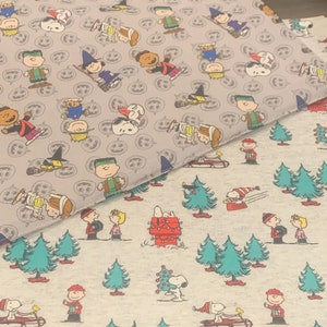 New reversible quilted handmade table runner, Christmas/ Halloween, Charlie Brown. Peanuts gang. Snoopy