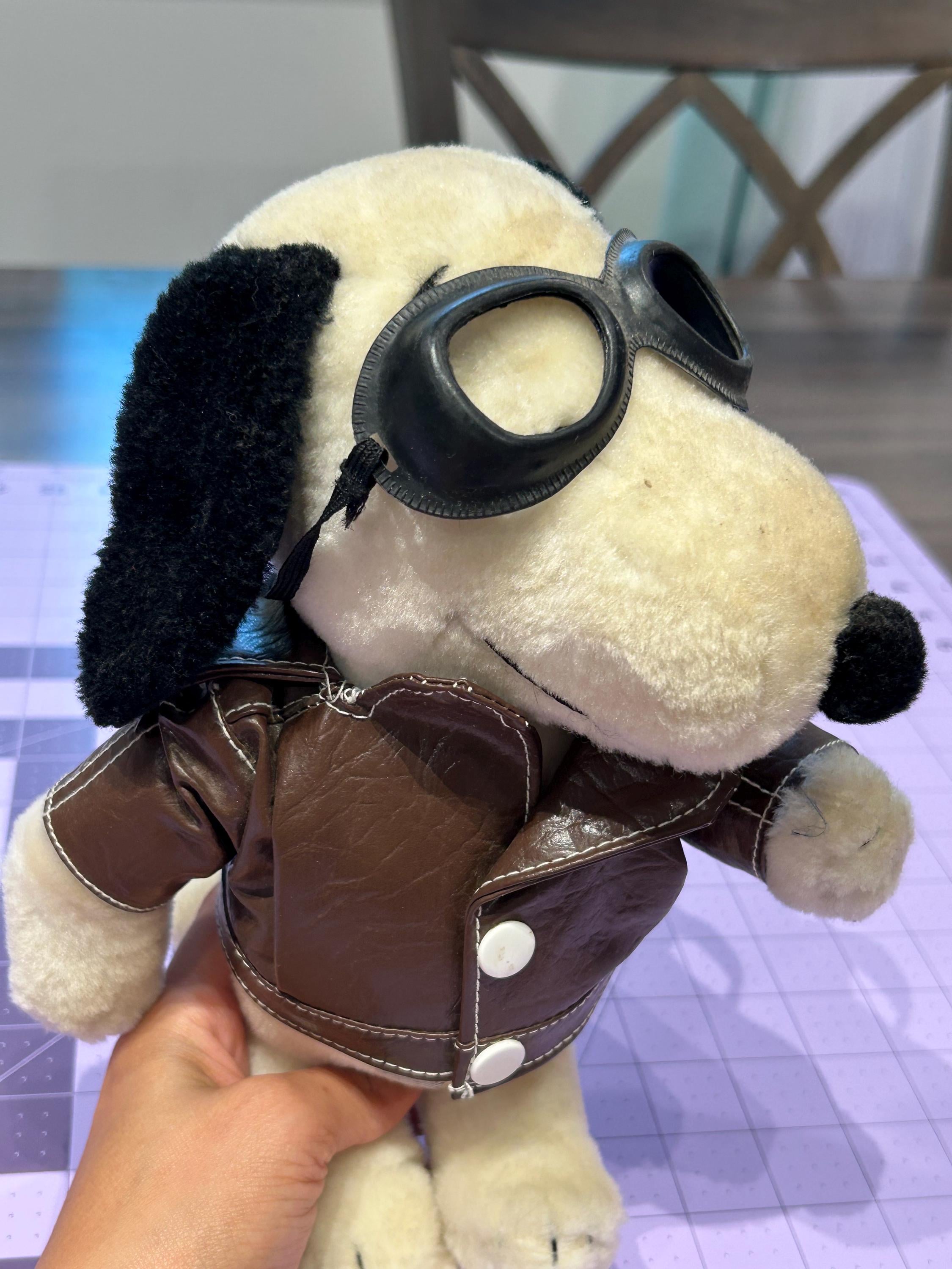 Vintage 1968 Snoopy Plush: Flying Ace Outfit, Goggles - Etsy