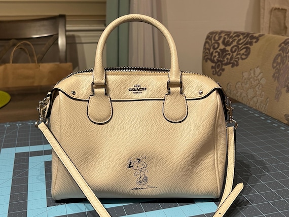 Peanuts Snoopy: COACH Mini Boston Satchel Handbag - Etsy