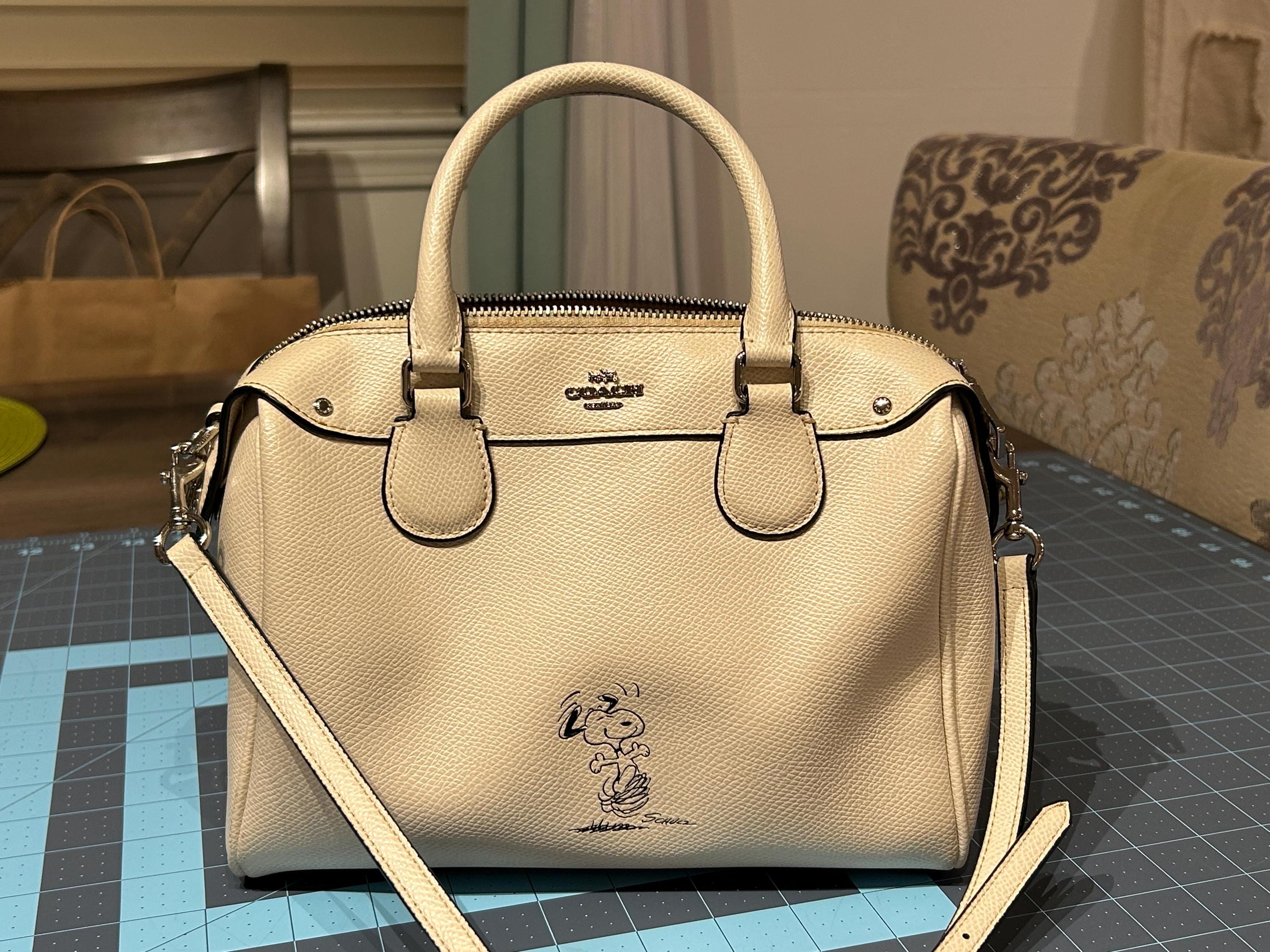 Peanuts Snoopy: COACH Mini Boston Satchel Handbag - Etsy
