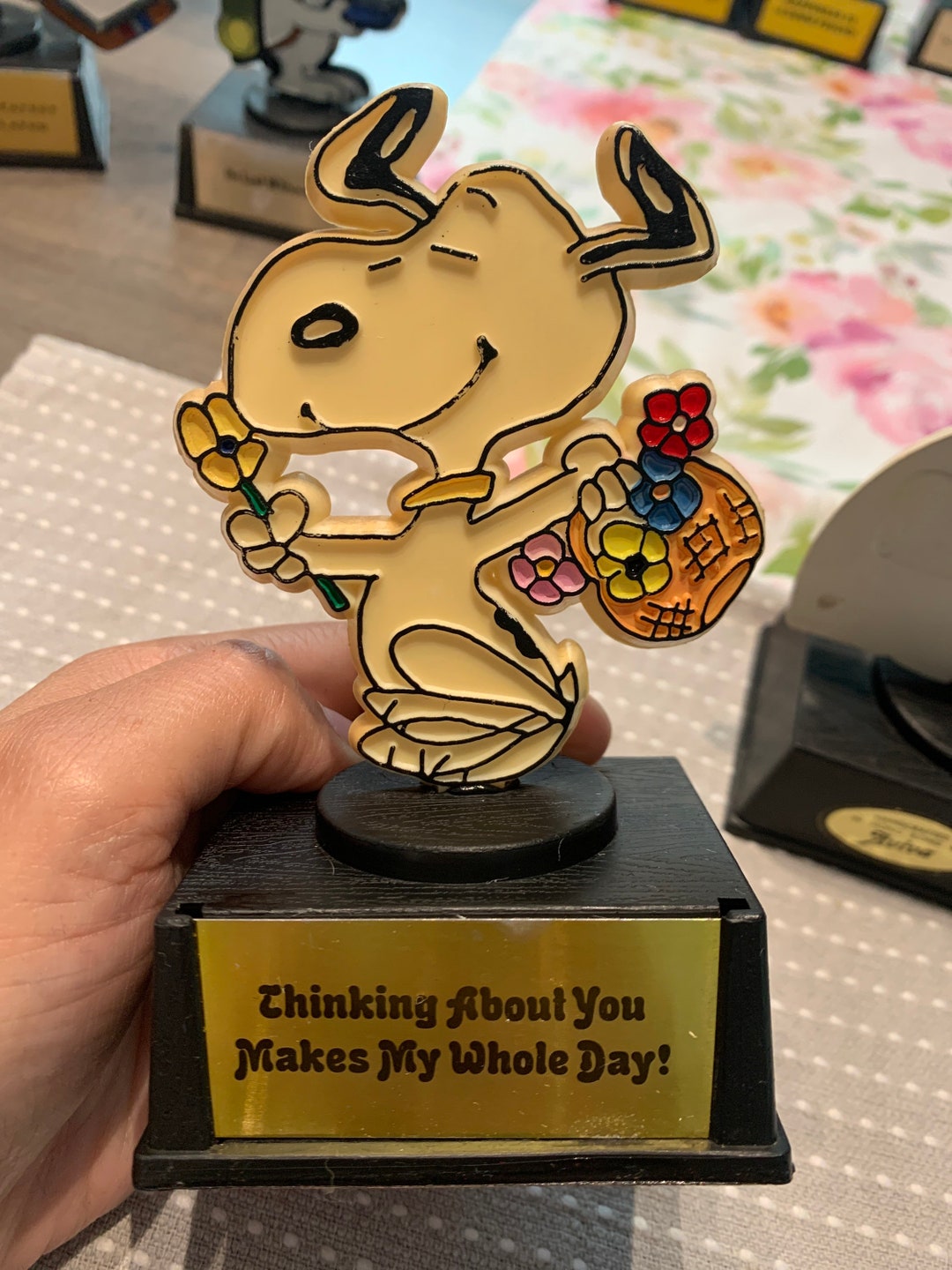 Snoopy Trophy, Thinking About You Makes My Whole Day, Have a Beautiful Day. Aviva Trophy. SOLD SEPARATELY. - Etsy Snoopy Trophy, Thinking About You Makes My Whole Day, Have a Beautiful Day. Aviva Trophy. SOLD SEPARATELY. - Etsy