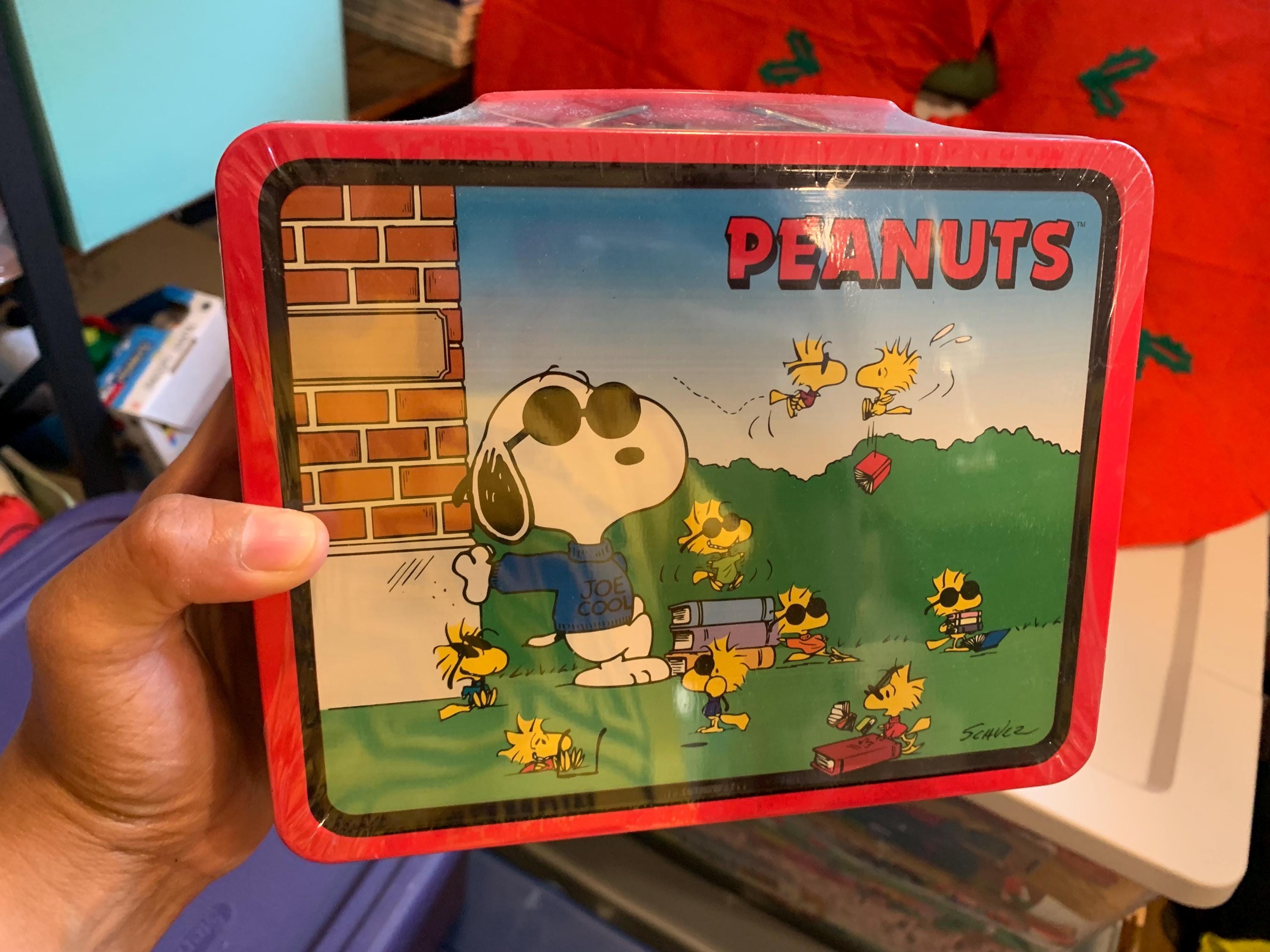 Joe Cool Snoopy Lunch Box, Vintage Charlie Brown Lunch Box, the