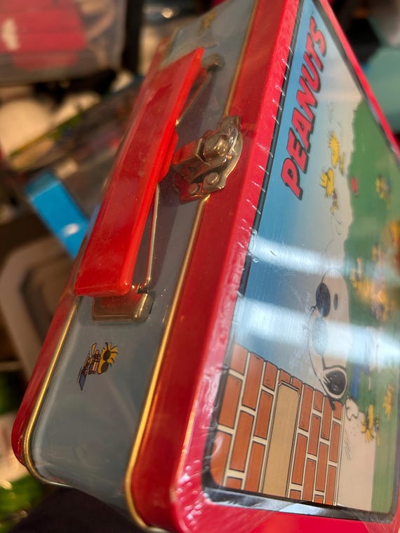 Joe Cool Snoopy Lunch Box, Vintage Charlie Brown Lunch Box, the