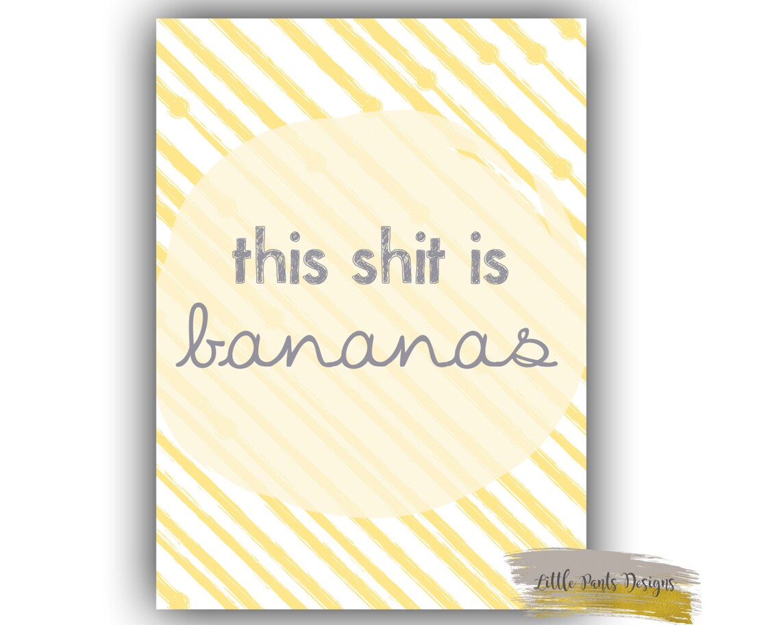 This shit is Bananas Gwen Stefani Tropical Graphic Fun Etsy