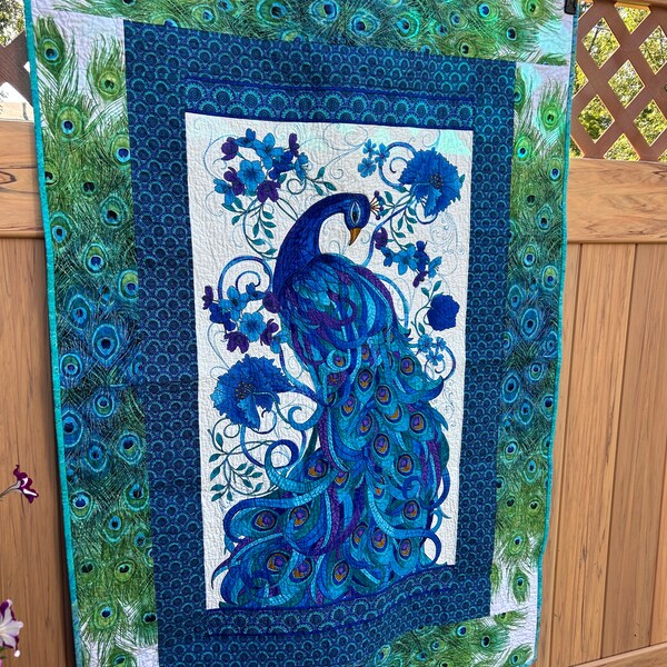 Peacock Quilt Etsy