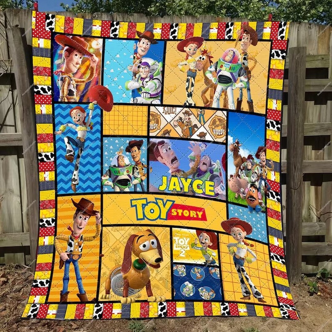 Personalized Toy Story Blanket Toy Story Sherpa Blanket Baby Etsy