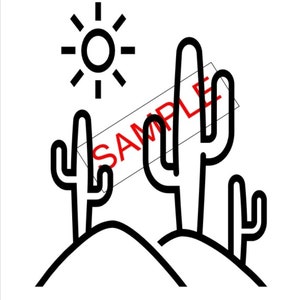 Cactus Coloring page