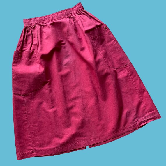 Vintage 80’s A-line Skirt with Huge Pockets - image 5