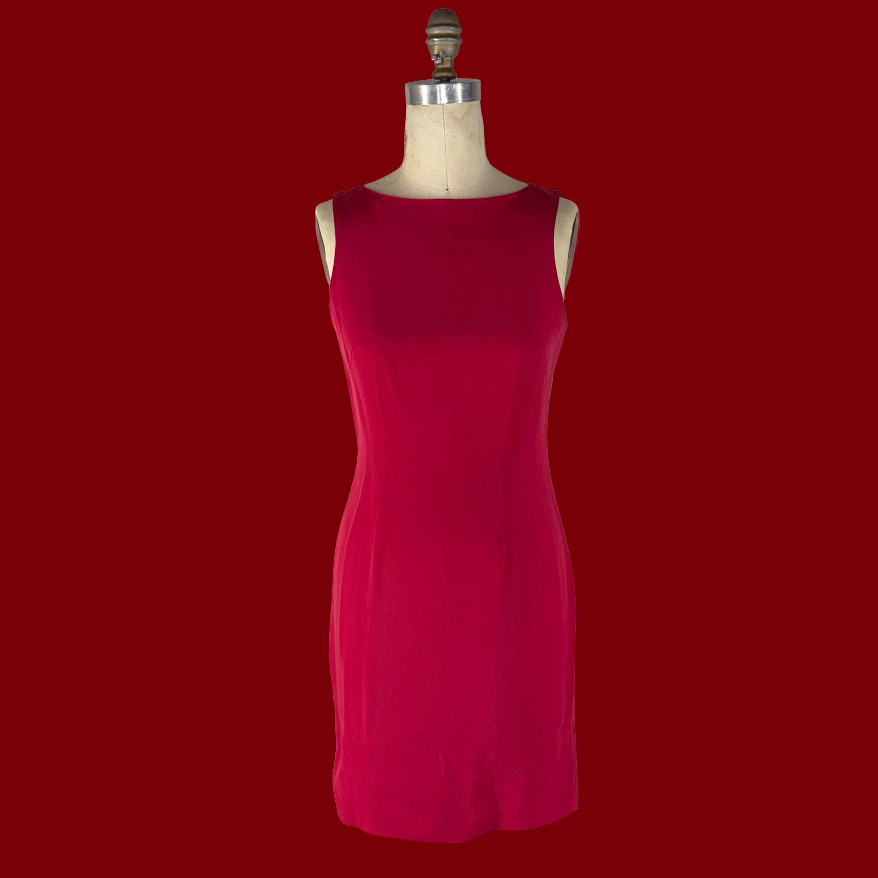 burgundy shift dresses Evelyn Cord Shift Dress-Burgundy Red main image 1