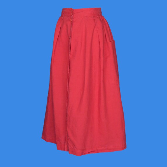 Vintage 80’s A-line Skirt with Huge Pockets - image 2