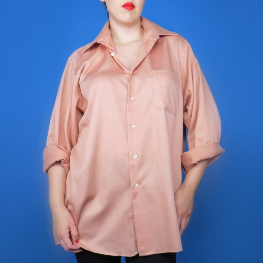 70's Vintage Geoffrey Beene Pale Salmon 
