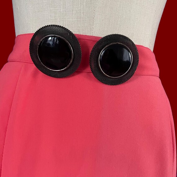 70s Coral Trumpet Skirt – Vintage High Waist Midi… - image 9