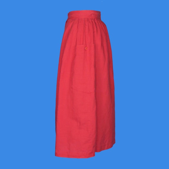 Vintage 80’s A-line Skirt with Huge Pockets - image 3