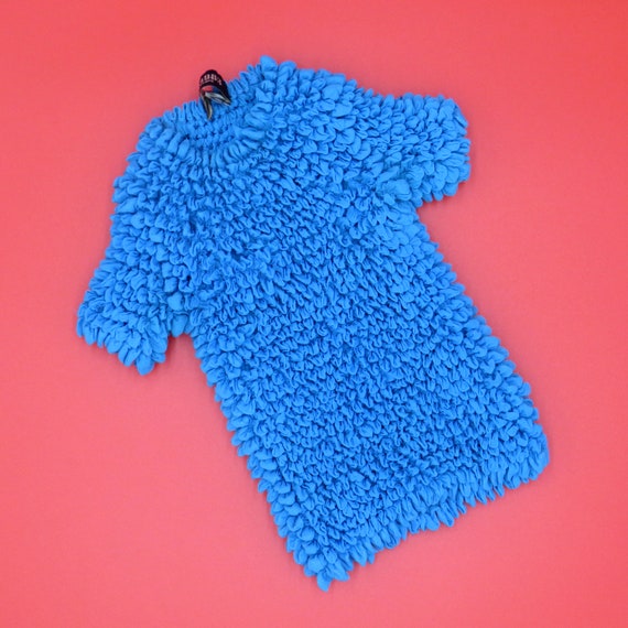 Y2K Vintage Magic Bubble Popcorn Shirt in Blue
