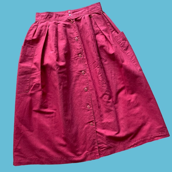 Vintage 80’s A-line Skirt with Huge Pockets - image 6