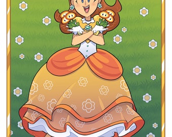 Princess Daisy  11"x17" Art Print