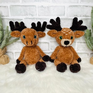 Deer & Moose Duo | Amigurumi Crochet PDF Pattern