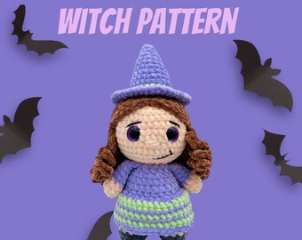 Witch | Amigurumi | Crochet Doll Pattern | Halloween