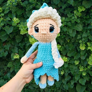 Ellie the Ice Princess | Amigurumi | Crochet Doll Pattern