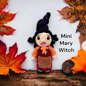 Low Sew Mini Witch Doll | Amigurumi | Crochet Doll Pattern |