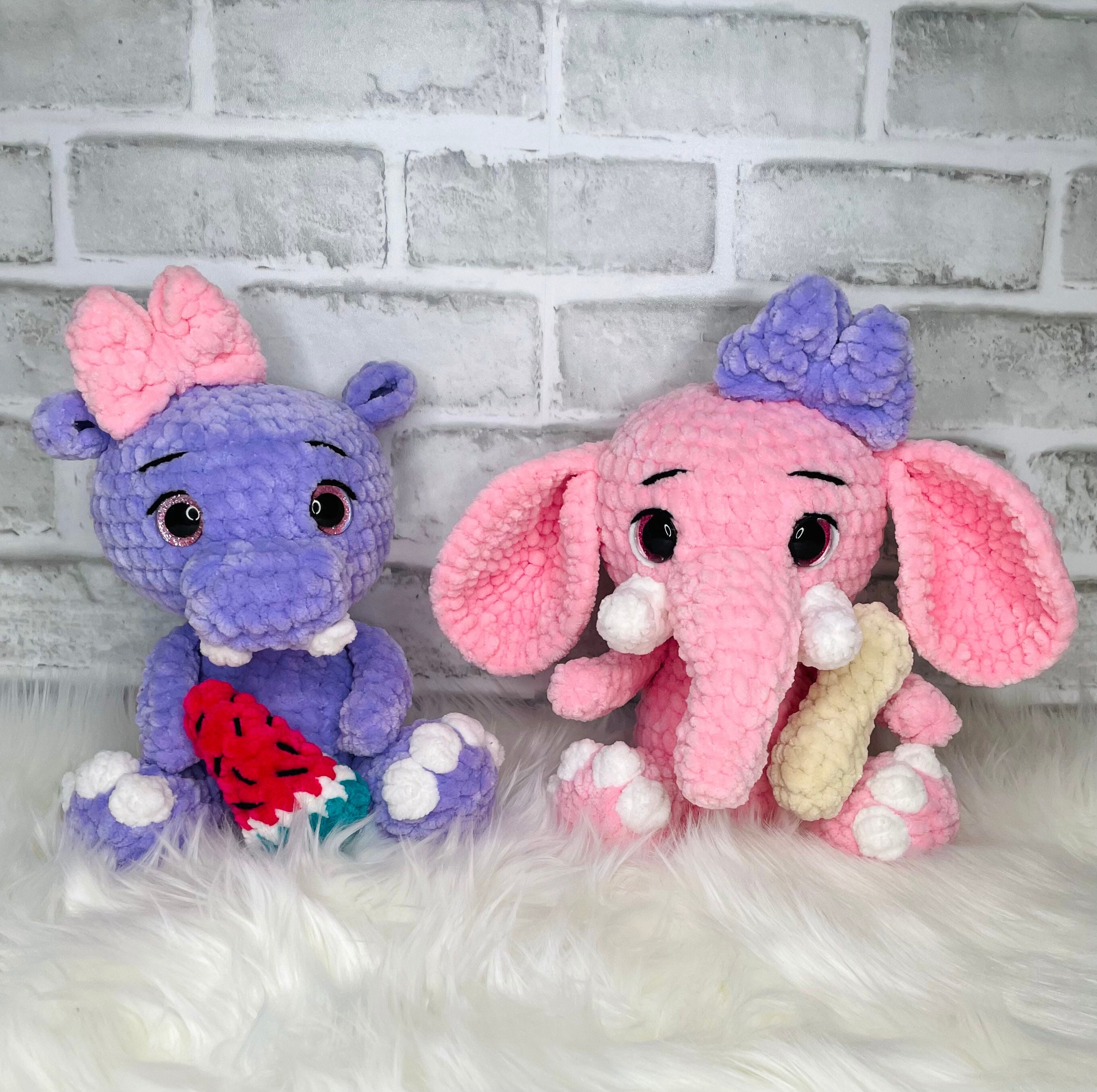 Hippo & Elephant Amigurumi Crochet Pattern - Etsy Canada