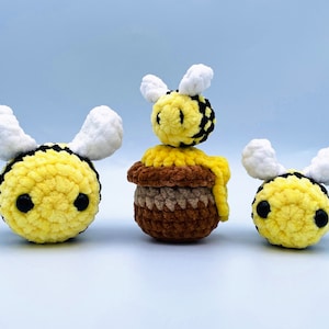 Bees and honey pot