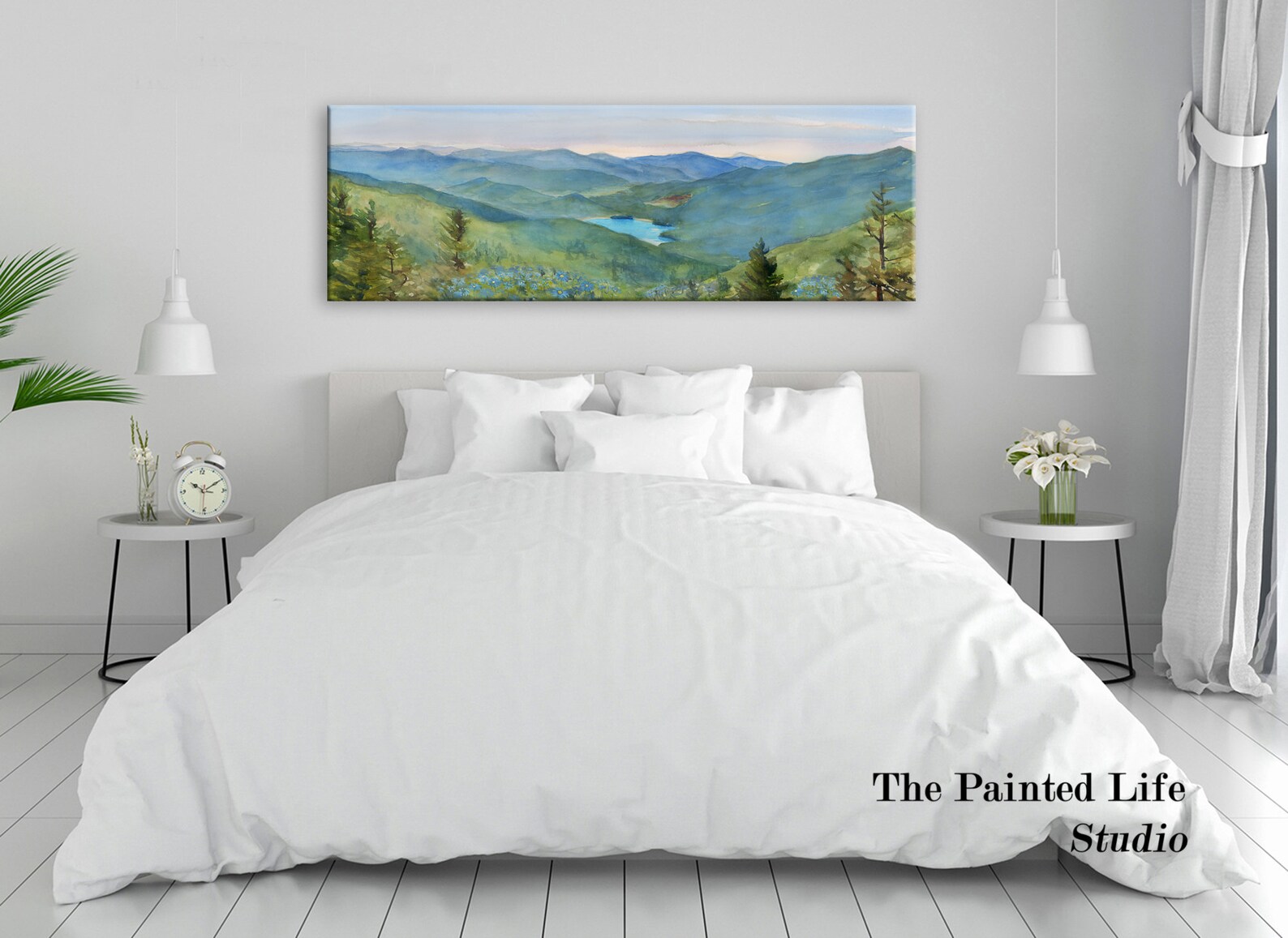 Blue Ridge Mountains CANVAS Art Print Panoramic Stretched Etsy