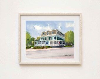 Northshire Bookstore, Manchester VT Watercolor Art, Prints on Paper or Canvas