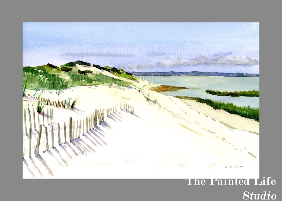 Beach w/ Fence Wall Art