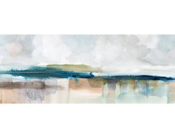 Neutral Abstract CANVAS Landscape Panoramic wide print, panoramic stretched, gallery-wrapped canvas print up to 60 inches wide