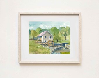 Stonybrook Grist Mill: Cape Cod Art Print