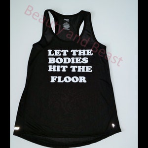 Let The Bodies Hit The Floor Matching Couples Workout Tank Etsy