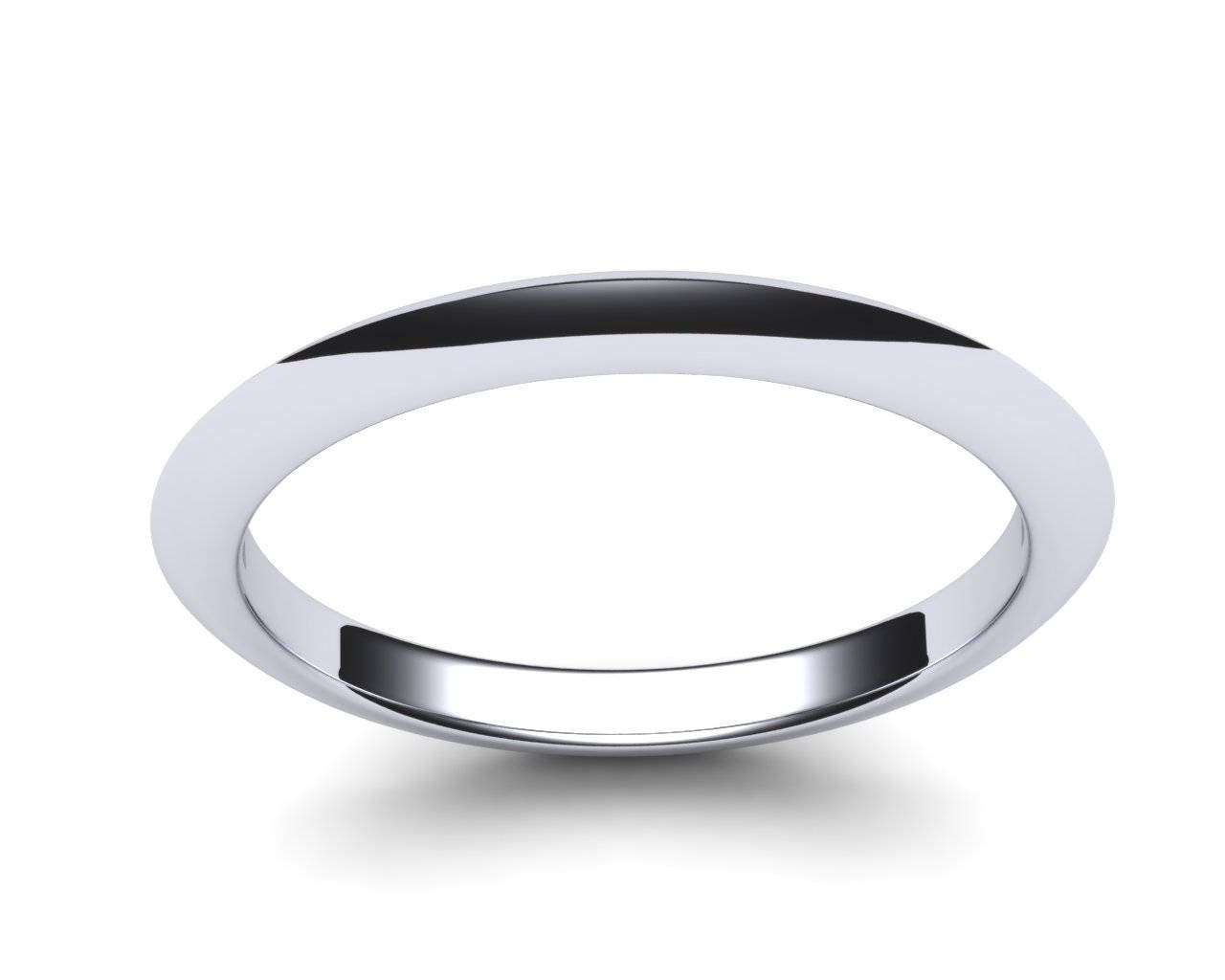 PLATINUM 2mm Knife Edge / Wedding Band / Wedding Ring 950 / Etsy UK