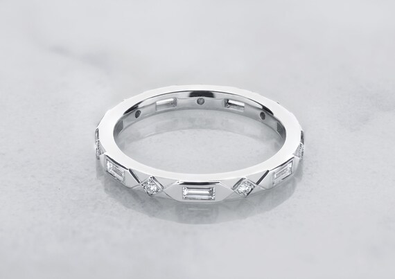Platinum baguette diamond ring sale