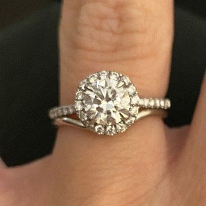 PLATINUM 950 1.3mm curved ring / slim ring / shaped ring / Wedding Band / wedding Ring / eternity ring / HATTON GARDEN image 7