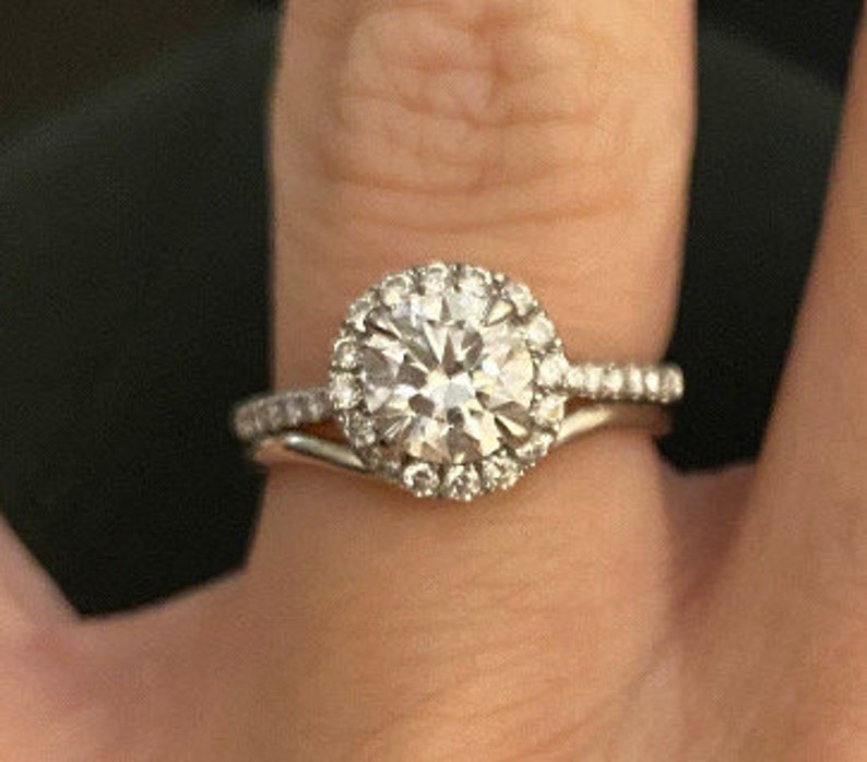 PLATINUM 950 1.3mm curved ring / slim ring / shaped ring / Wedding Band / wedding Ring / eternity ring / HATTON GARDEN image 7