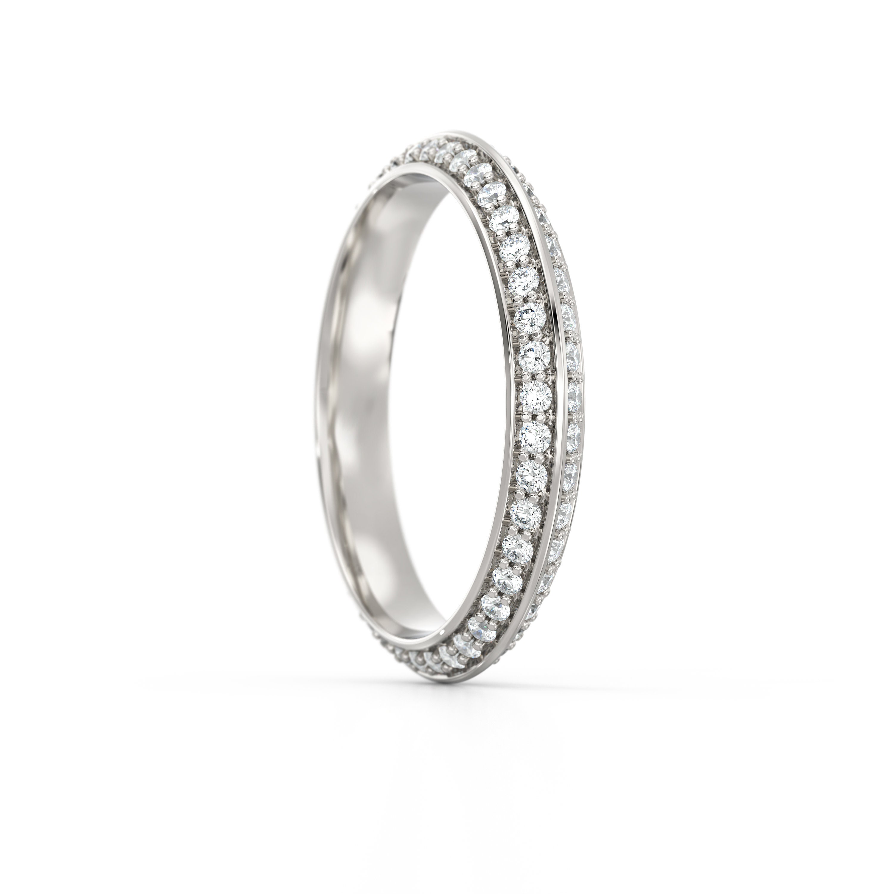 platinum diamond knife edge wedding band / eternity ring/ platinum full eternity / hatton garden / diamond wedding ring/ eternity ring