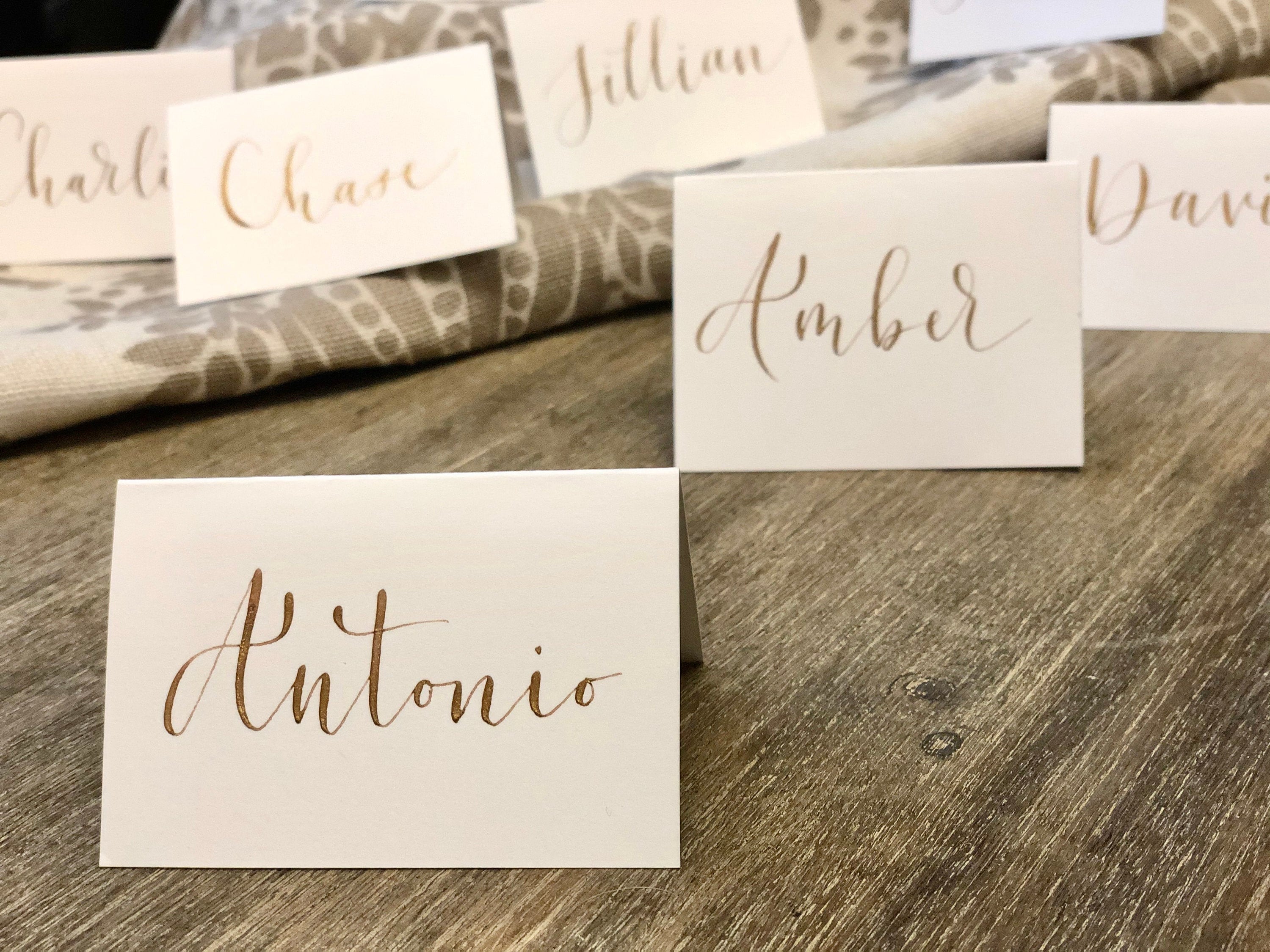 Custom Wedding Calligraphy ~ Place Cards ~ Escort Cards ~ Affordable ~ Handwritten