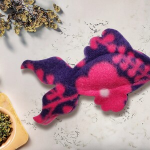 Catnip Catfish Cat Toy - Pink and Purple Flower