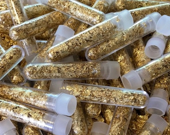 3 Large 1.5 Inch Vials Filled Full of BIG GOLD, Silver, and Copper