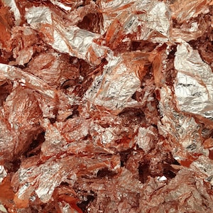 15 Grams of Copper Leaf Flakes .....Premium Quality .. Lowest price online !! + Fast Shipping!