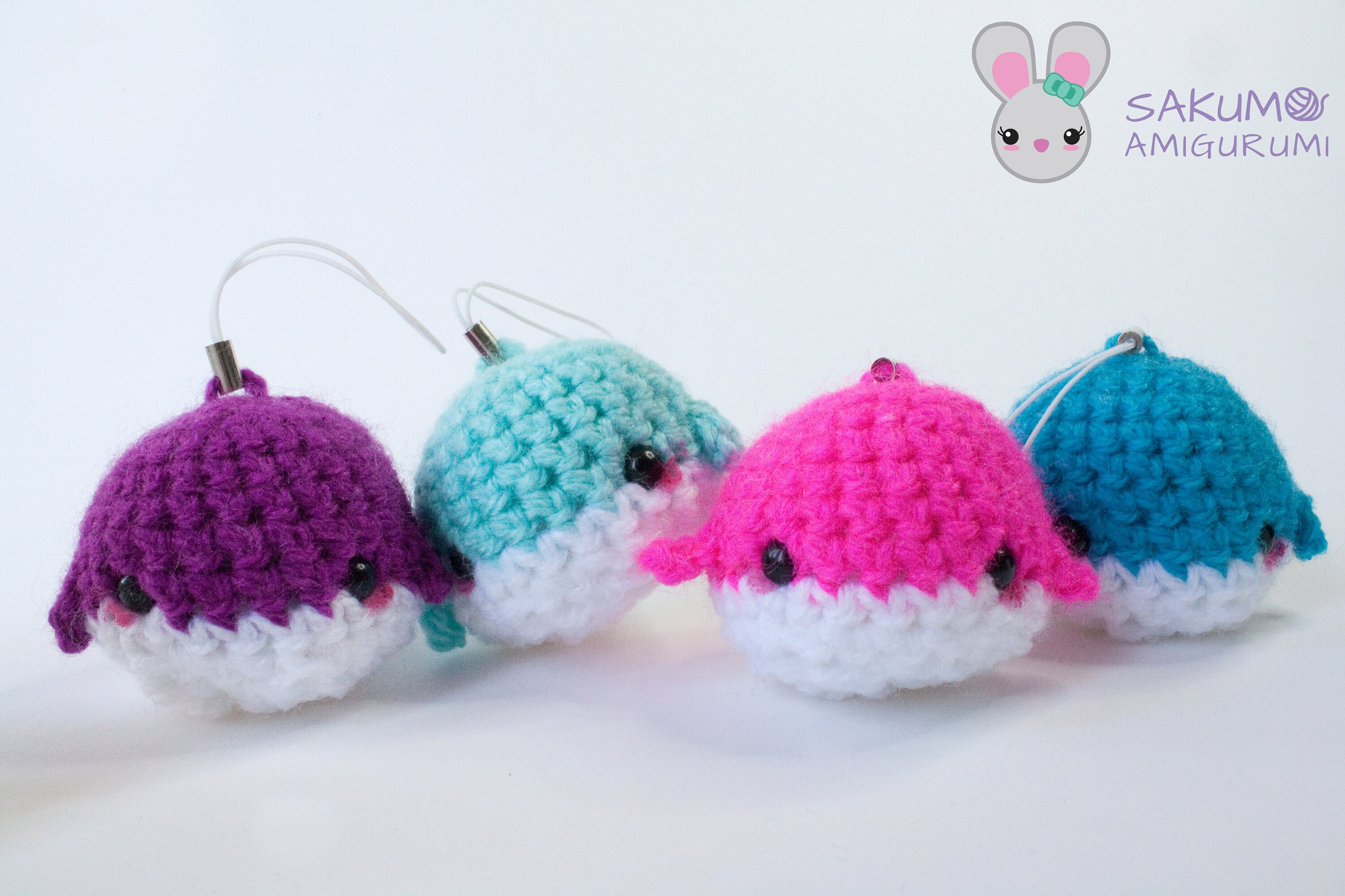 Whale Amigurumi Keychain Plush Etsy Denmark