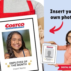 Customizable Costco Employee of the Month Party Sign- Printable Template