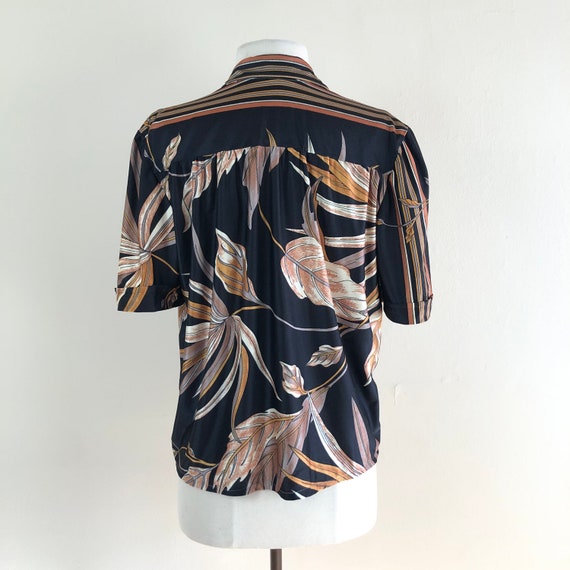 vintage 70s top psychedelic blouse | high waist p… - image 4
